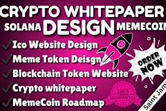 create professional crypto solana memecoin roadmap or white papers