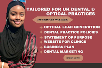 design websites and generate leads for dental and optical services