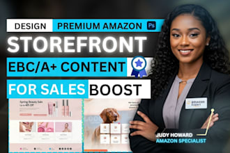 do amazon storefront design, amazon ebc design and amazon brand store