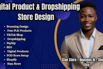 custom shopify and digital product stores stan beacons payhip design service