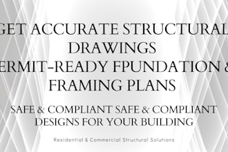 draft foundation and framing plans with load bearing wall design