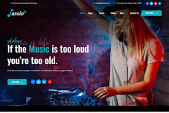 build music website for producer, music artists, dj and band on squarespace