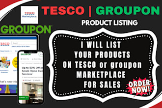 do product listing on tesco groupon amazon etsy walmart tiktok shop and optimize