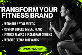 create fitness ebooks, workout videos, and health content