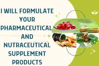formulate pharmaceutical and nutraceutical supplement products