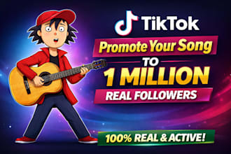 promote your song on tiktok to 1 million real followers
