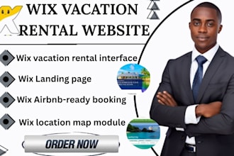 wix website vacation rental short term rental airbnb website  booking website