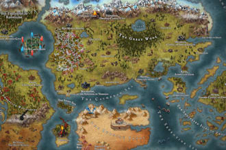 do fantasy dnd world map illustration ttrpg campaign novel book map cartography