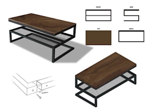 make design sketch of furniture woodworking