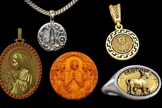 design 3d coin model bas relief cnc medallion pendat nft coin model 3d printing