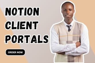 setup a notion client portal notion CRM custom notion template notion expert
