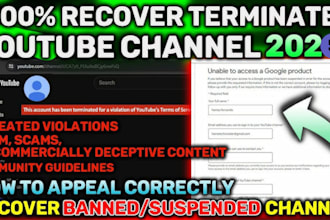 do youtube appeal for reused content, thumbnail for monetization suspension