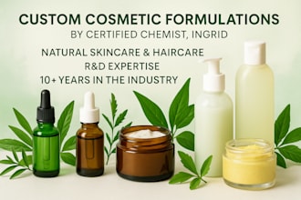 formulate natural and organic cosmetics products