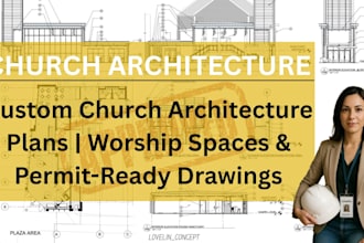 design expert architecture plans for church schools hospitals and game house