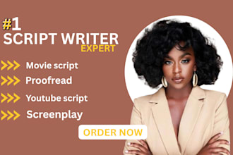 write celebrity youtube script humor scriptwriter proofread wedding scriptwriter