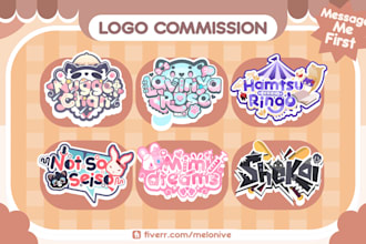 design cute japanese style logo