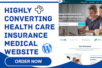 build health website medicare landing page health insurance sales funnel