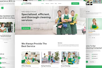 build cleaning website, house cleaning website, office cleaning, janitorial web