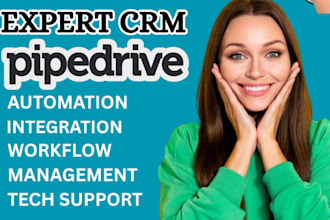 setup pipedrive CRM  pipedrive automation   pipedrive al pipedrive consulting