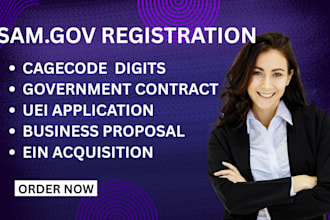 samgov registration, cage code, and uei application for government contracts