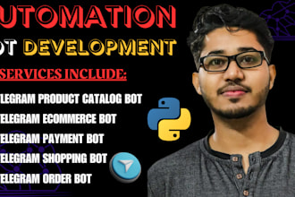 build telegram shopping bot, ordering bot, catalog bot, telegram payment bot