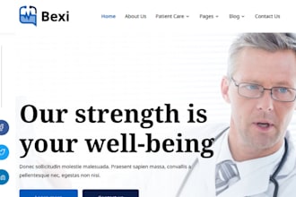build wix medical website doctor dentist plastic surger, spa website with SEO
