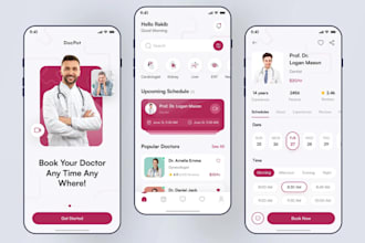 develop doctor booking app, telemedicine app, pharmacy app