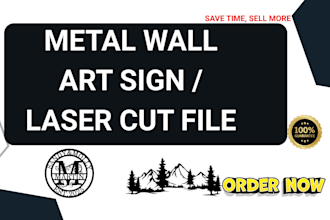 design custom metal sign logo metal wall art personalized laser cut me