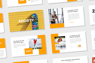 create a premium powerpoint template for startups