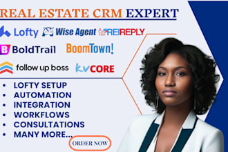 setup lofty crm website follow up boss kvcore boldtrail