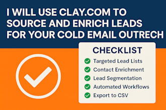 use clay com to source and enrich leads for your cold email outreach