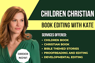 edit children christian book and manuscript proofreading