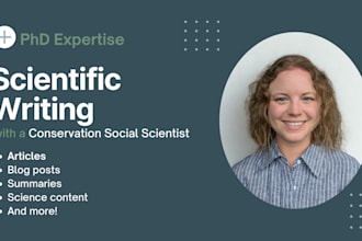 write posts and articles as a conservation social science phd