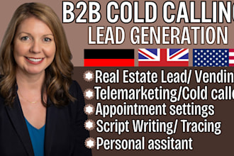 be do real estate, b2b cold calling, appointment settings, lead generation