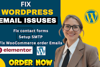 fix wordpress email smtp contact form issues woocommerce elementor malware