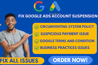 fix google ads my account suspension circumventing system policy suspension