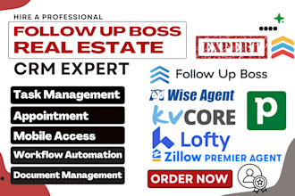 integrate follow up boss with zillow facebook leads ads email and SMS automation