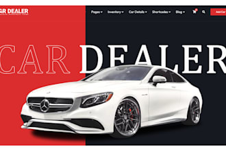 design responsive automotive website car repair, car detailing, servicing