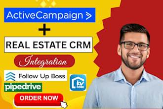 integrate activecampaign pipedrive kvcore wiseagent real estate crm followupboss