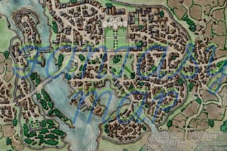 design custom cartography amp fantasy map dnd event vector city map rpg game map