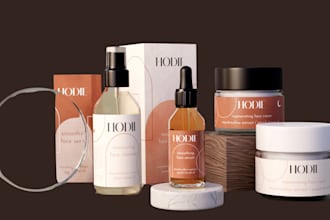 do label design cosmetic package, box design amazon product supplement food can