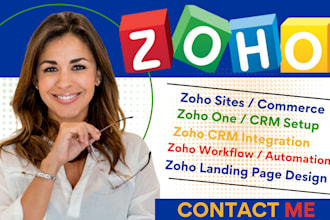 setup zoho campaigns zoho crm zoho form zoho website landing page sites zoho one