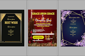 create greeting, birthday, christmas, holidays or any invitation card design