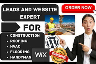 design construction flooring contractor hvac handyman roofing leads ac website
