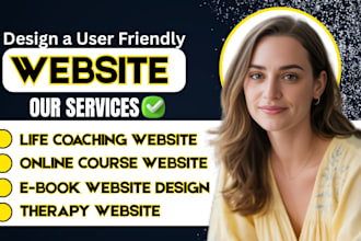 design coaching website author website booking fitness website wix wordpress
