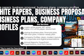 design brochure business plan annual report white paper case study presentation