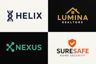 design creative text based wordmark or lettermark logo