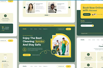 house cleaning website, office, hvac, carpet, window, booking koala website