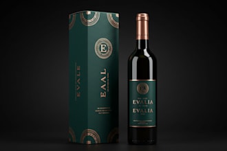 design bottle label, juice wine label, vodka, beer, rum, product label design