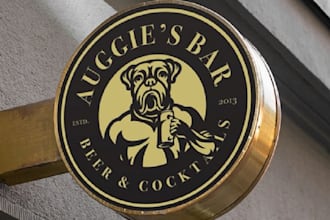 design memorable friendly local dive bar logo